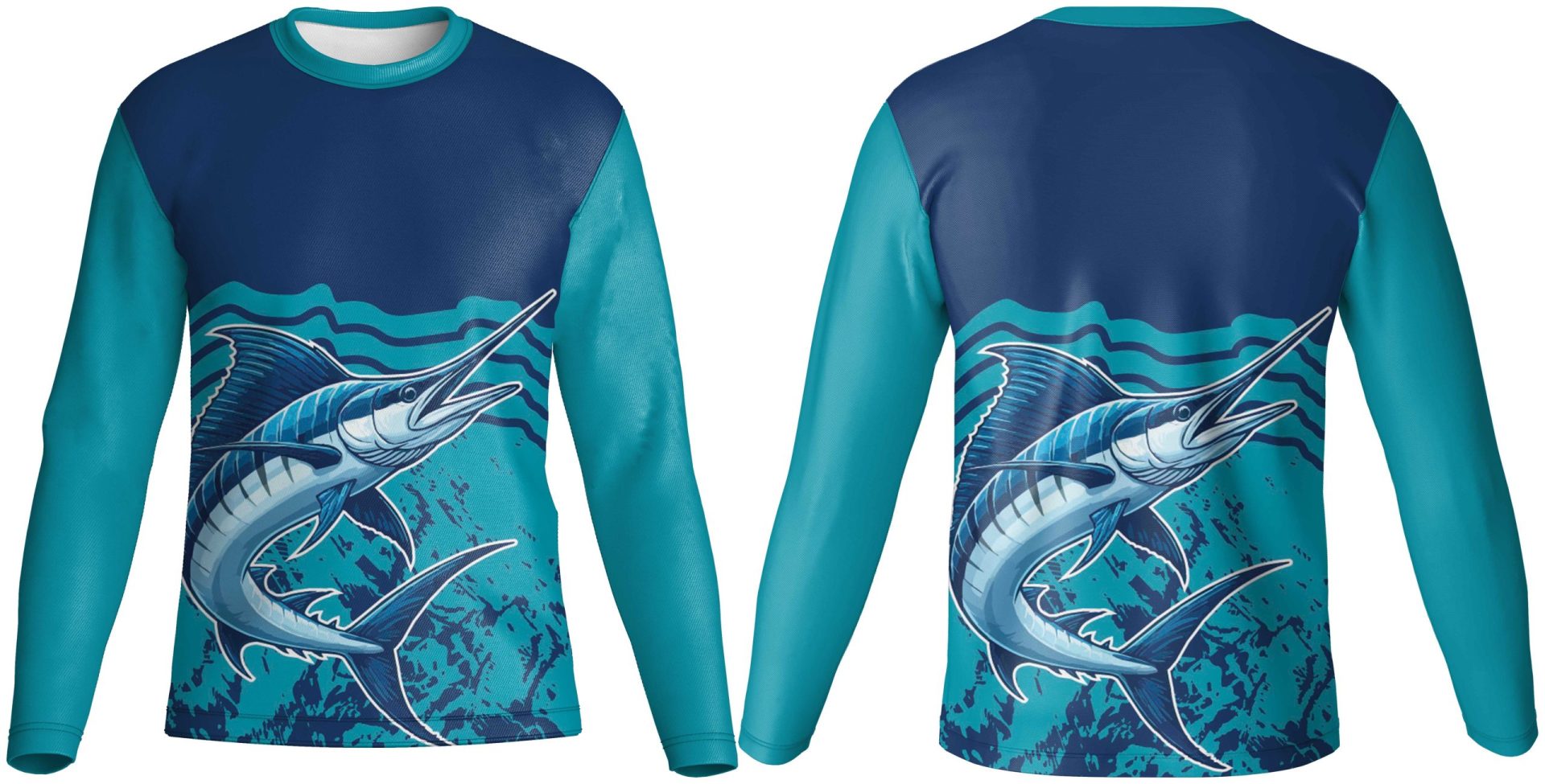 Kids Crew Neck Long Sleeve Fishing T-Shirt | Fitted Sleeve - Image 4