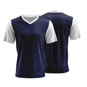 Unisex Dye Sublimated Short Sleeve V-Neck T-Shirt | Pique Knit | Corporate Design