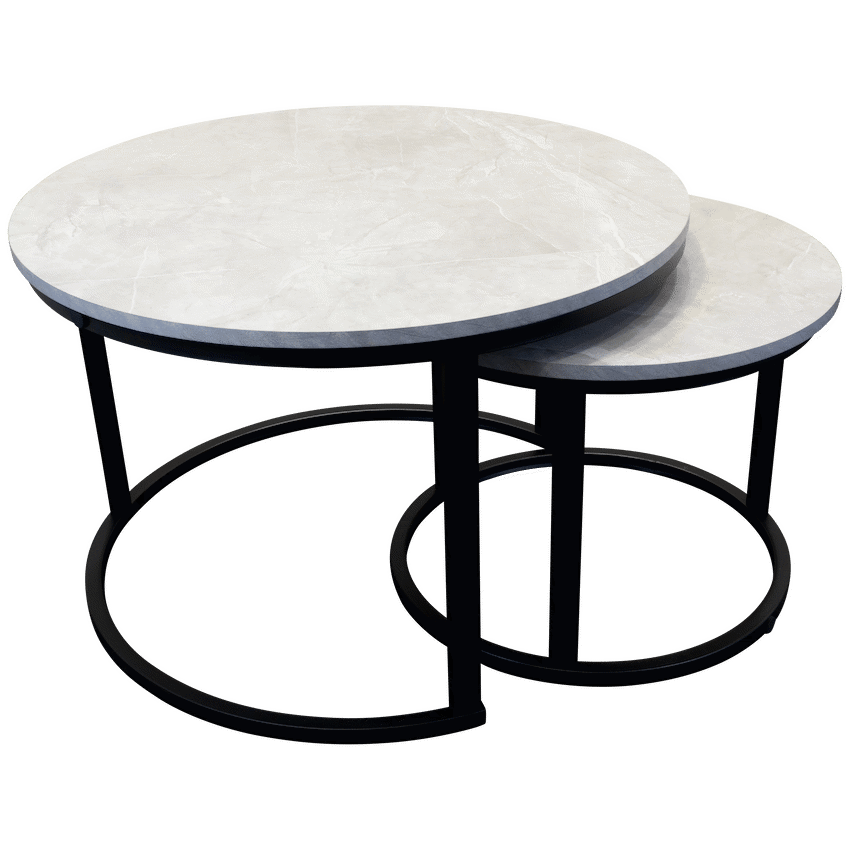 Everfurn Nile Nesting Coffee Table - Ash Grey (2 Piece) - Image 7