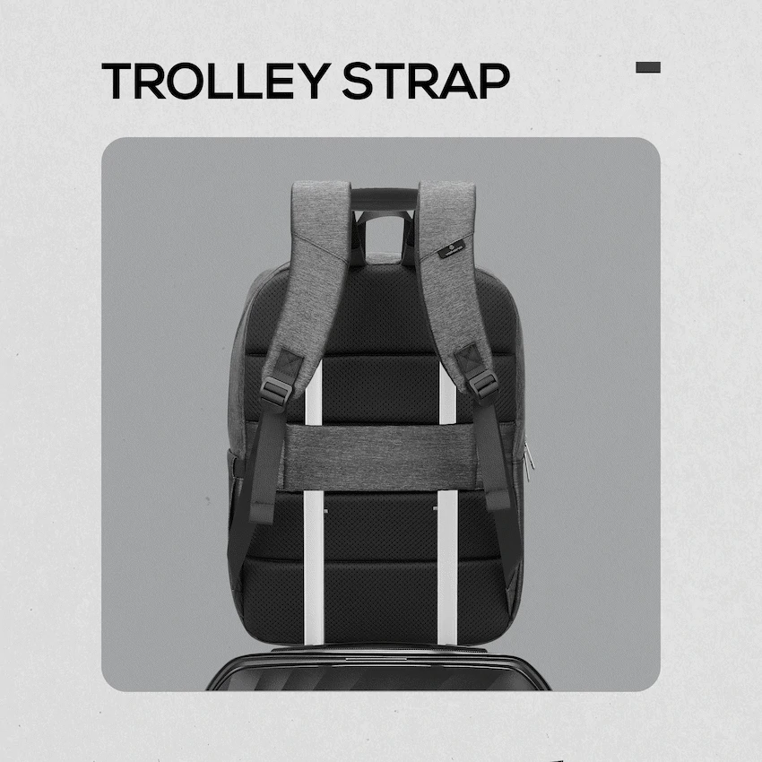 Volkano Pulse 15.6" Laptop Backpack - Charcoal - Image 7