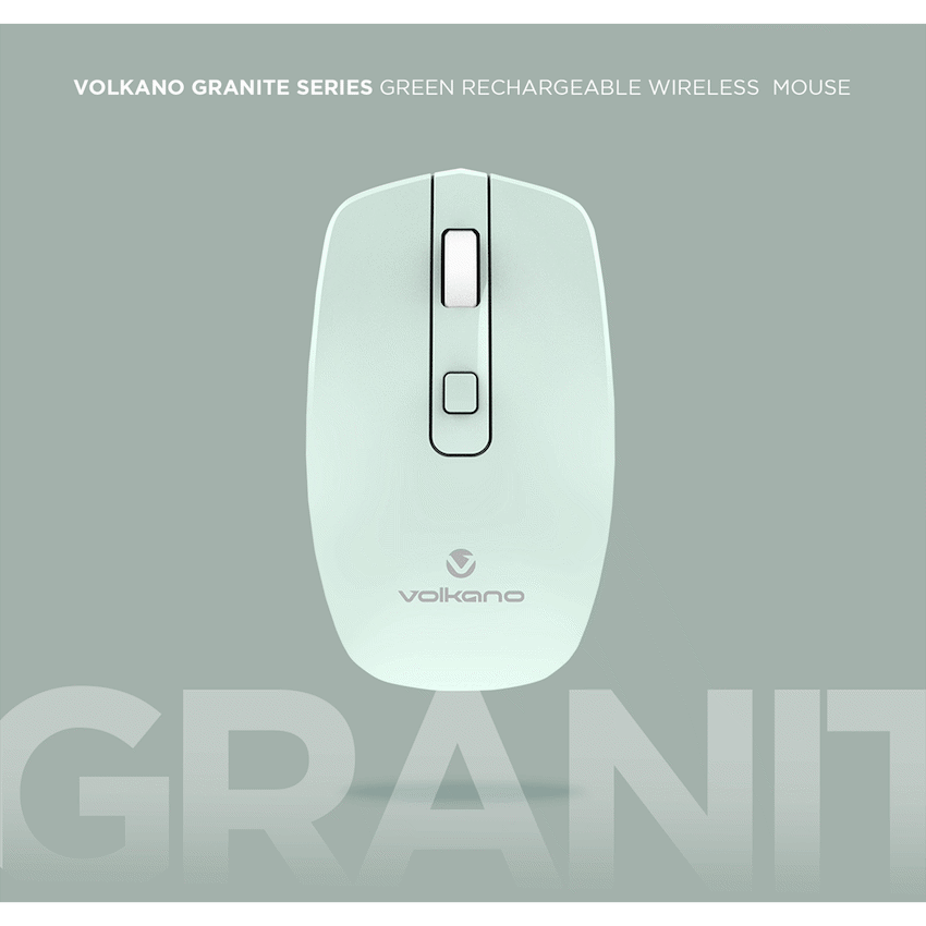 Volkano Granite Series Rechargeable Wireless Mouse - Green - Image 7