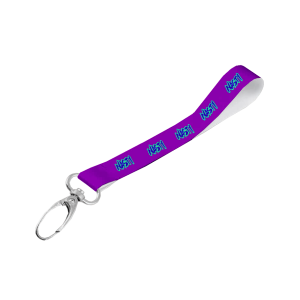 Satin Wrist Phone Strap S/Sided Print with Lobster Clip 15 x 340mm