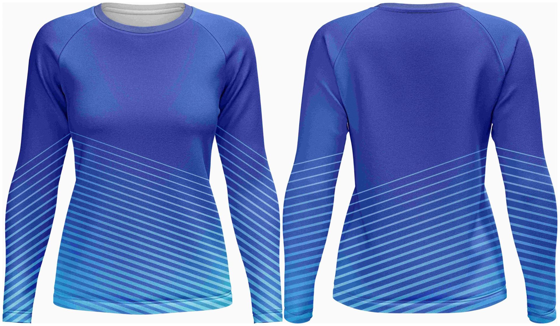 Kids Athletic Crew Neck Long Sleeve T-Shirt | Raglan Sleeve - Image 3