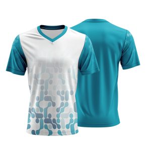 Unisex Dye Sublimated Short Sleeve V-Neck T-Shirt | Interlock | Corporate Design
