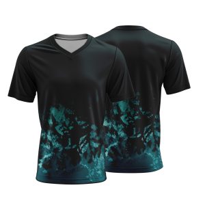 Unisex Short Sleeve V-Neck T-Shirt | Birdseye | Camo Design