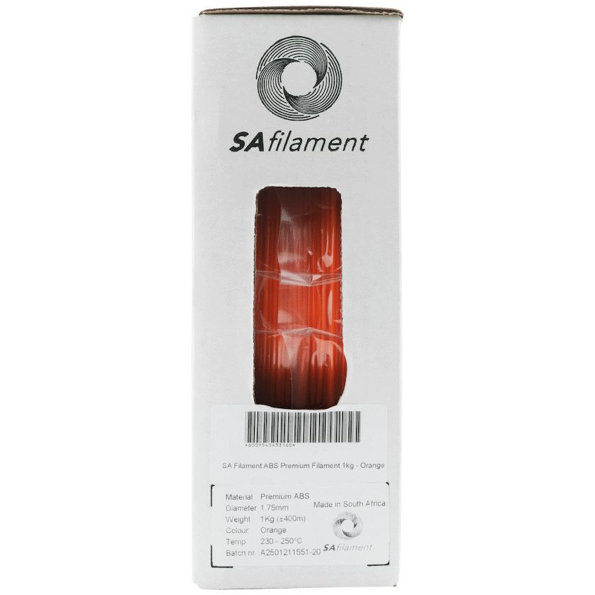 SA Filament ABS Premium Filament 1kg - Orange - Image 8