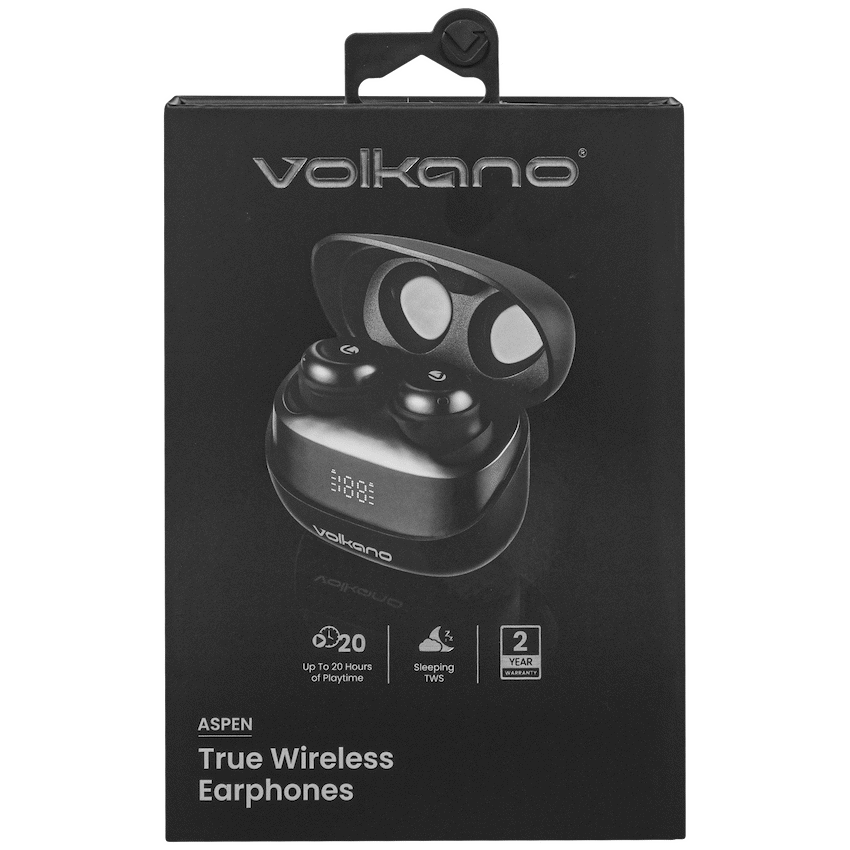 Volkano Aspen True Wireless Earphones - Black - Image 8