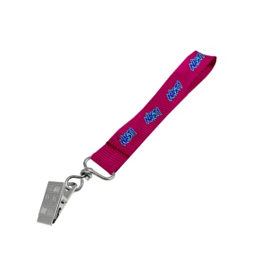 Petersham Wrist Phone Strap D/Sided Print with Crocodile Clip 15 x 340mm
