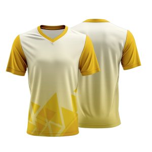 Unisex Dye Sublimated Short Sleeve V-Neck T-Shirt | Drop Needle Square | Corporate Design