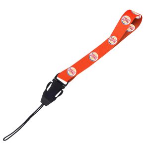 Hi-Viz Wrist Phone Strap DTF Full Colour Reflective Print D/Sided with Cellphone Clip