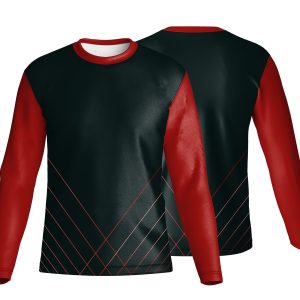 Unisex Long Sleeve Crew Neck T-Shirt | Poly Spandex | Sport Design
