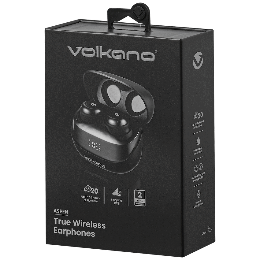 Volkano Aspen True Wireless Earphones - Black - Image 9