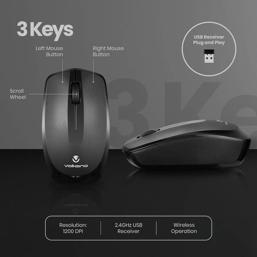 Volkano Focus Series Wireless Mouse - Image 9