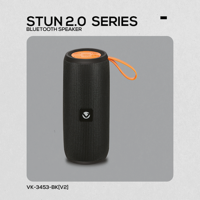Volkano Stun 2.0 Series Bluetooth Speaker - Black - Image 9