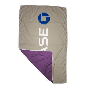 Swedish Ivy Quick Drying Large Beach Towel D/S Print Binded With Petersham Webbing