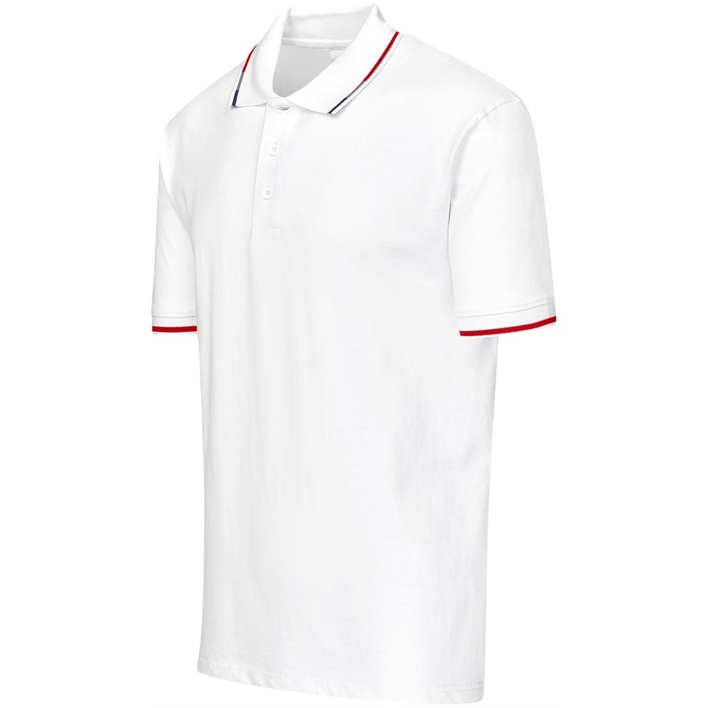 Mens Ash Golf Shirt - White - Image 3