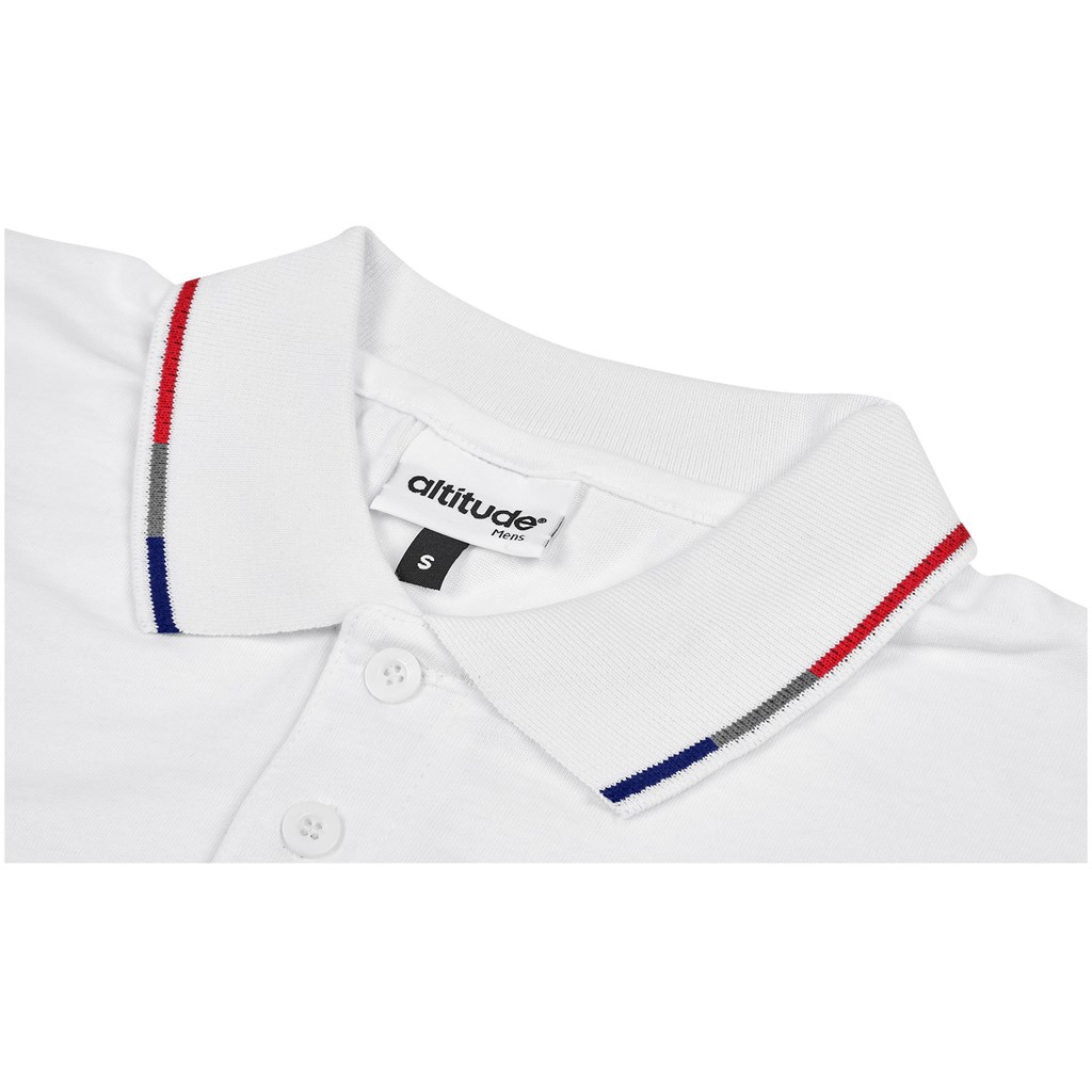 Mens Ash Golf Shirt - White - Image 2