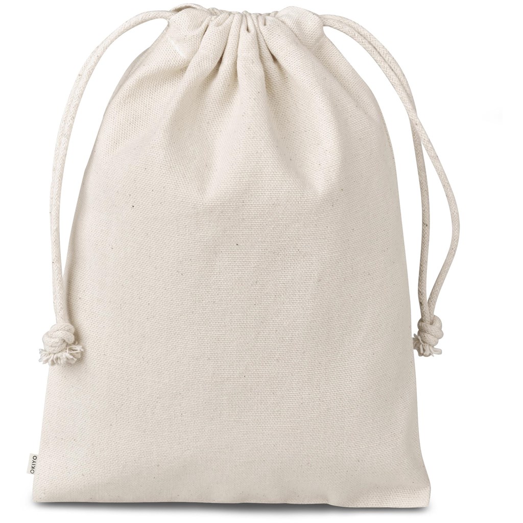 Okiyo Chikara Midi Cotton Drawstring Pouch - Image 3