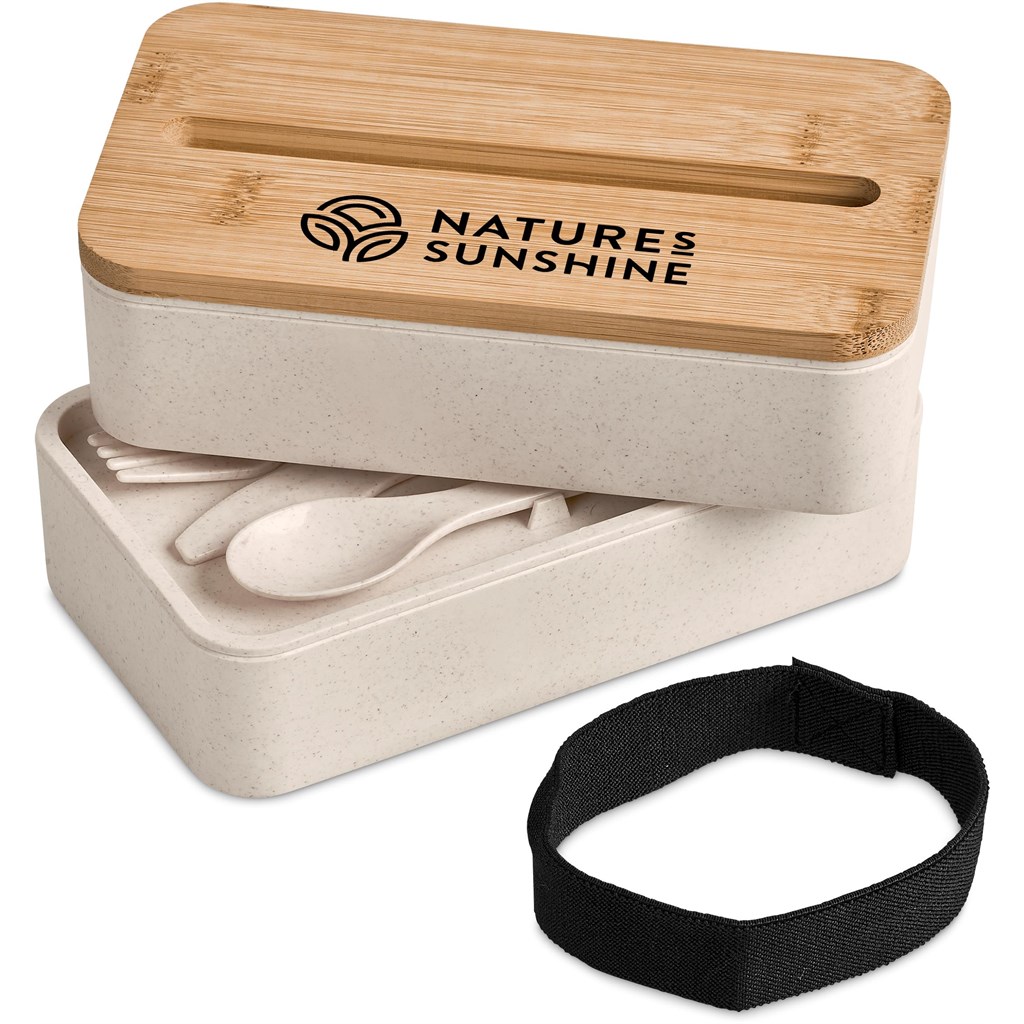 Okiyo Dura Wheat Straw & Bamboo Lunch Box Set - Image 7