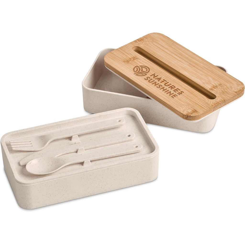 Okiyo Dura Wheat Straw & Bamboo Lunch Box Set - Image 6