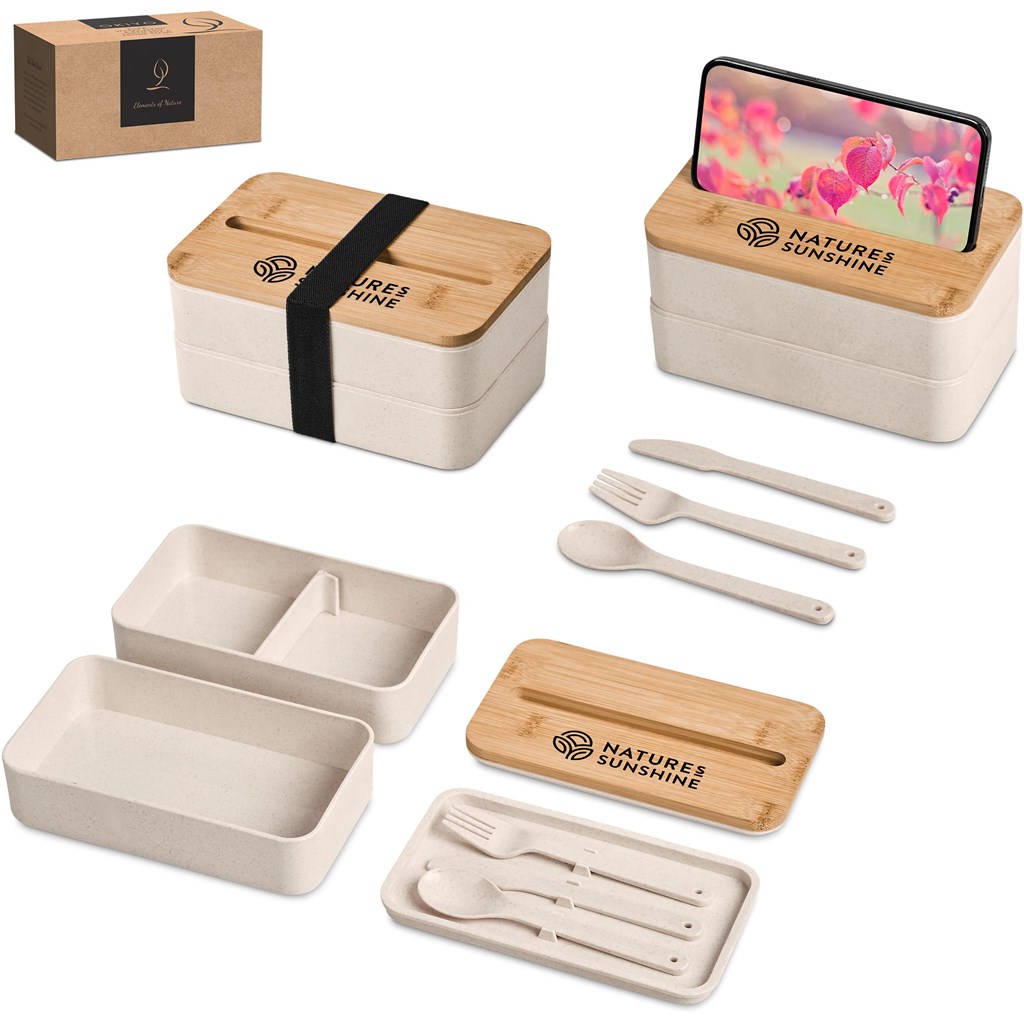 Okiyo Dura Wheat Straw & Bamboo Lunch Box Set - Image 15