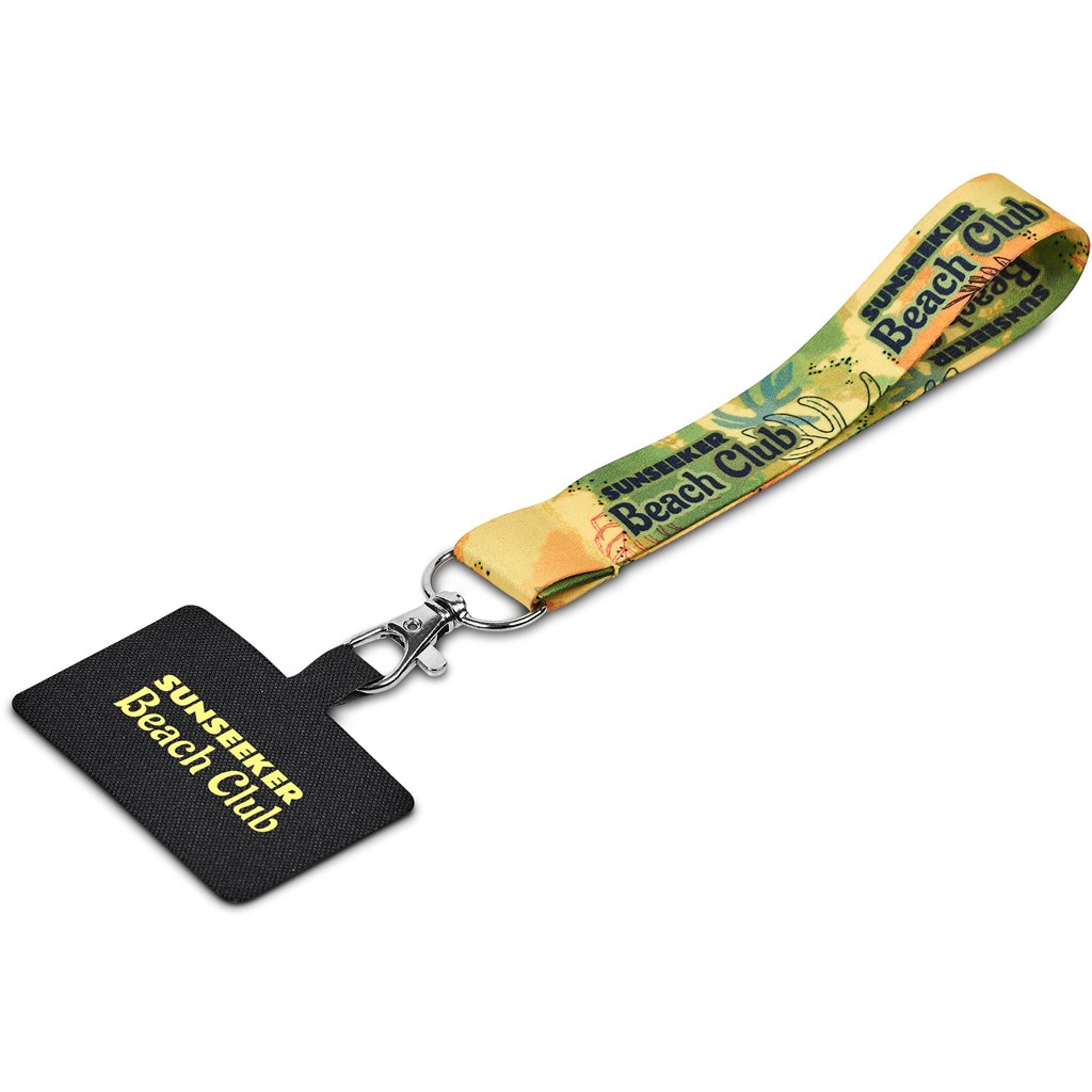 Altitude Rambler Single-Sided Sublimated Satin Wrist Phone Strap - Image 2