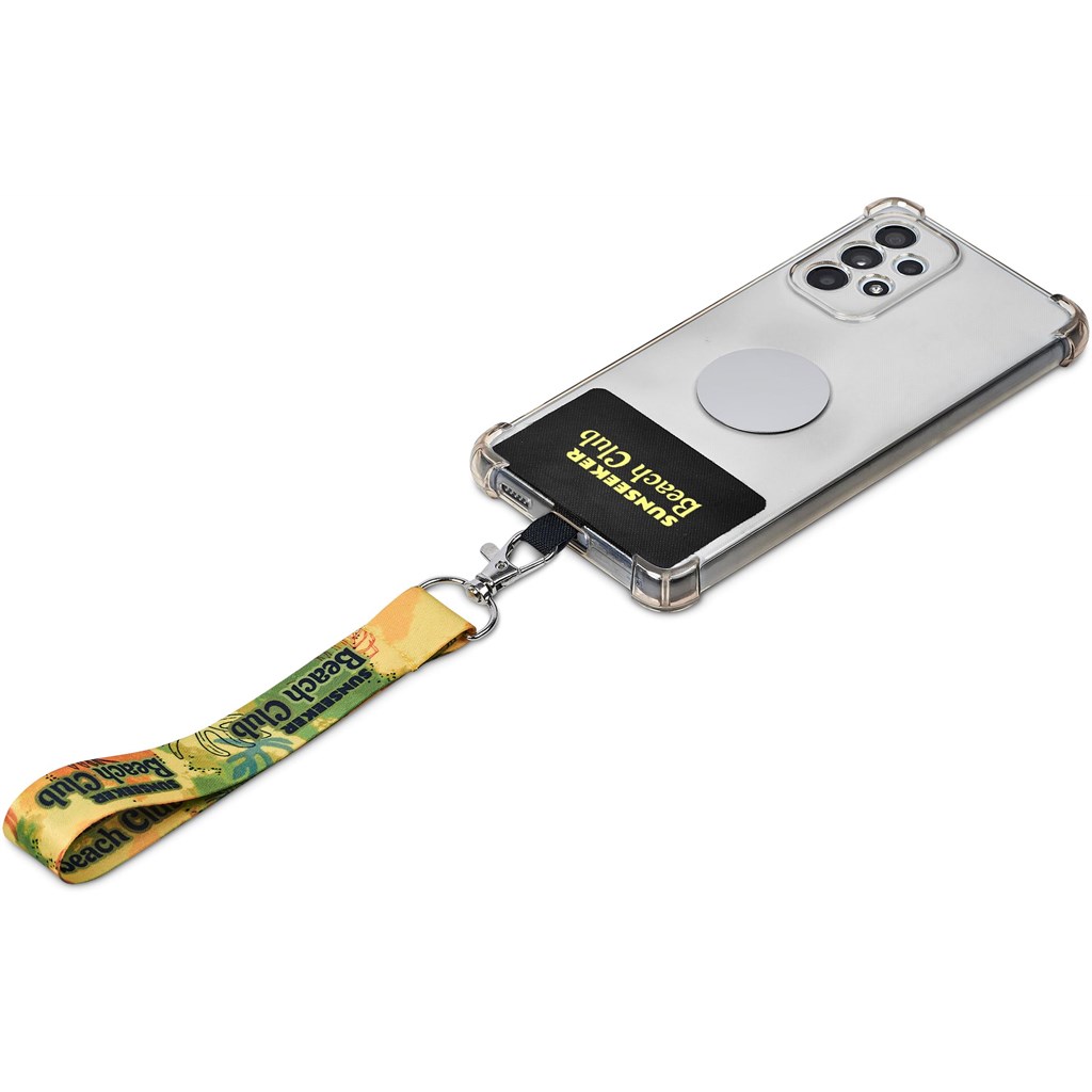 Altitude Rambler Single-Sided Sublimated Satin Wrist Phone Strap - Image 4