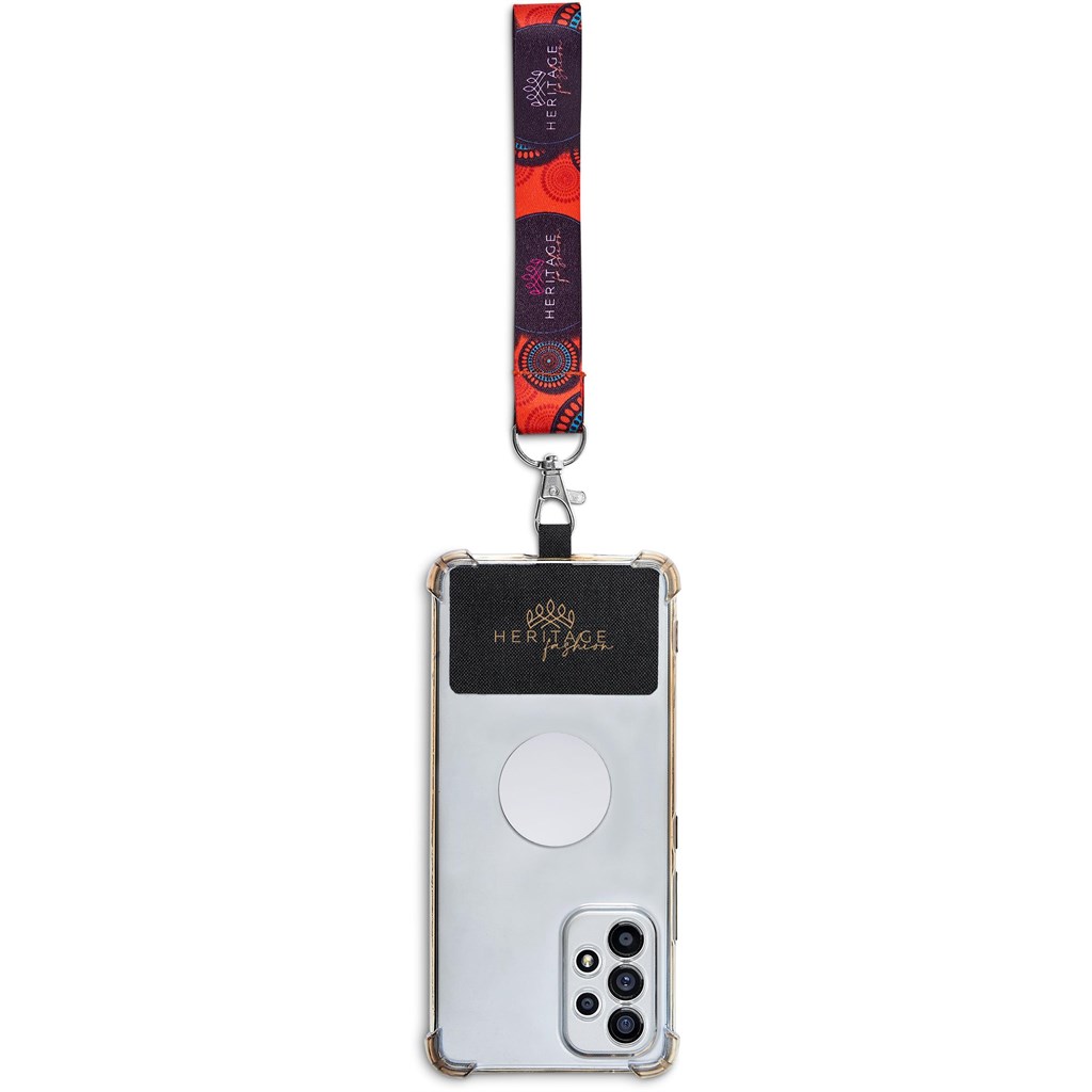 Altitude Rambler Single-Sided Sublimated Satin Wrist Phone Strap - Image 5