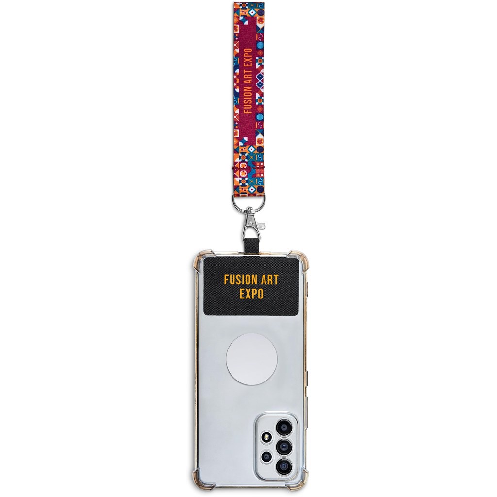 Altitude Rambler Single-Sided Sublimated Satin Wrist Phone Strap - Image 10