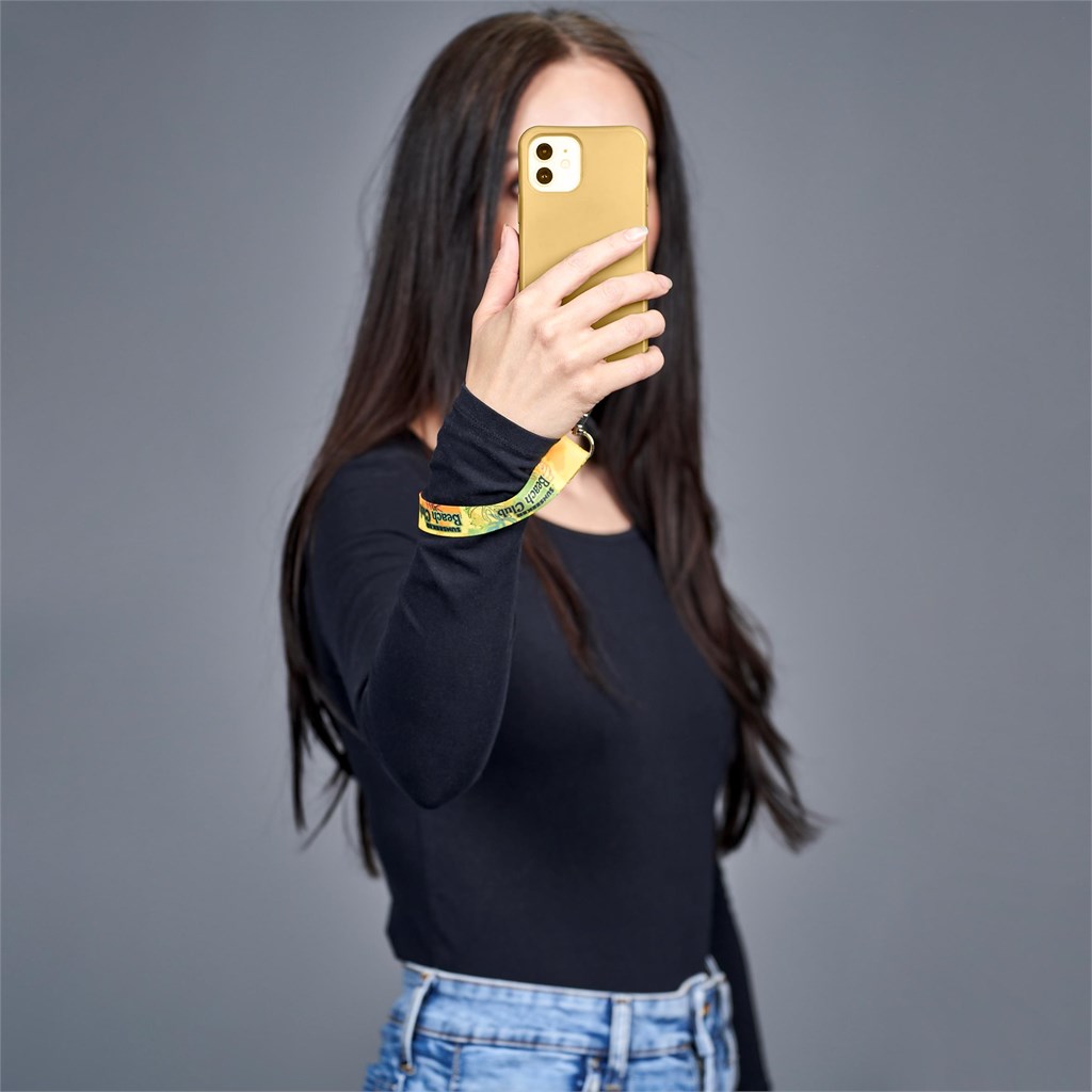 Altitude Rambler Single-Sided Sublimated Satin Wrist Phone Strap - Image 35