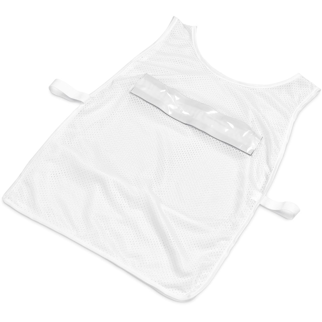 Hoppla Jackal Caddy Bib with PVC Name Sleeve-White - Image 9