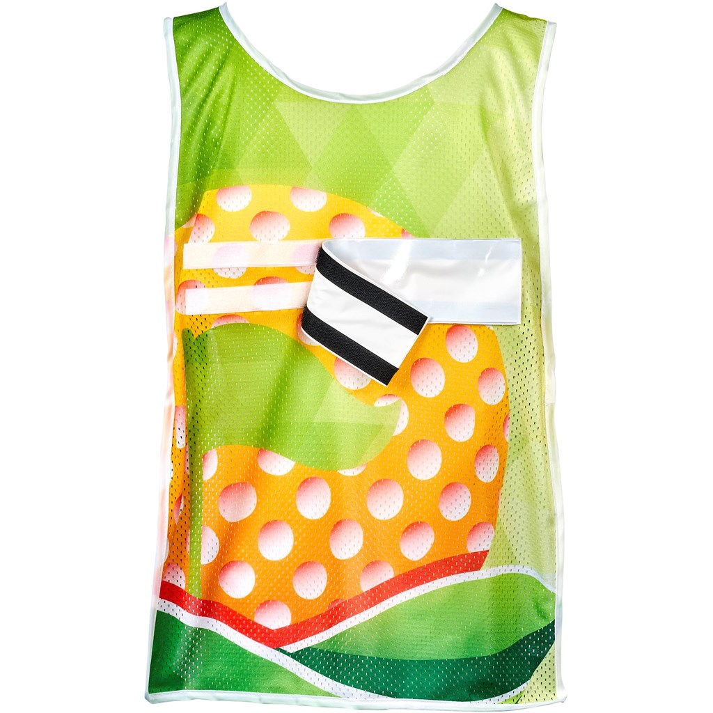 Hoppla Jackal Caddy Bib with PVC Name Sleeve-White - Image 5