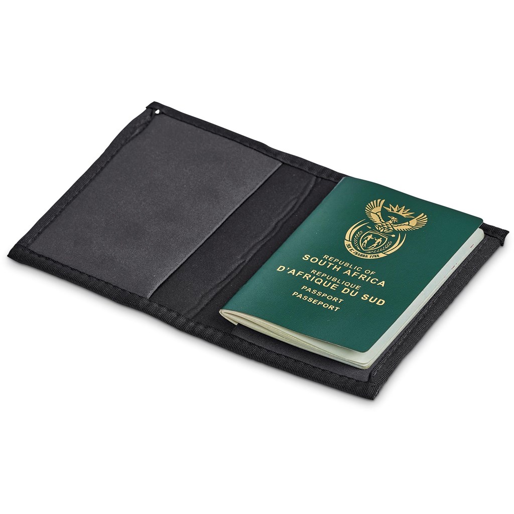 Pre-Printed Sample Hoppla Zambezi Neoprene Passport Cover - Image 3