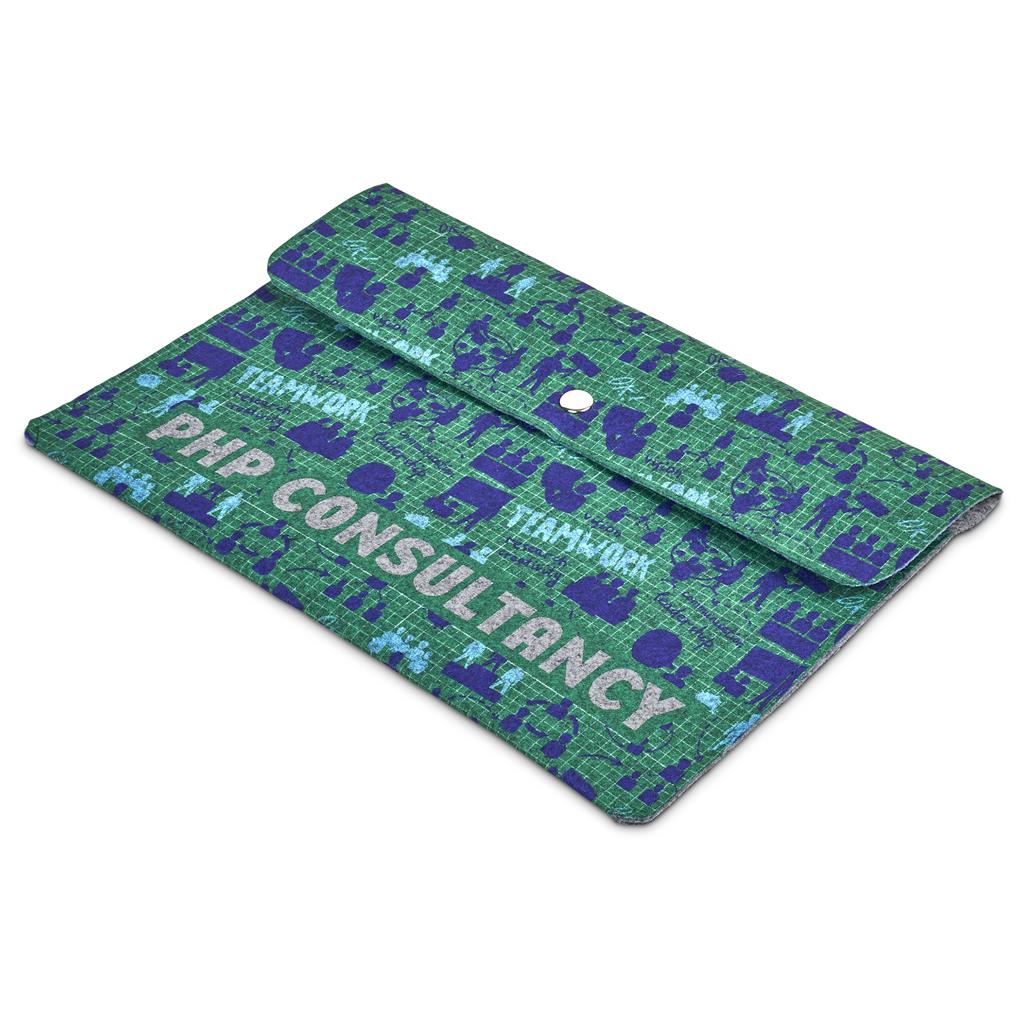 Pre-Printed Sample Hoppla Revo RPET Felt Document Holder - Image 4