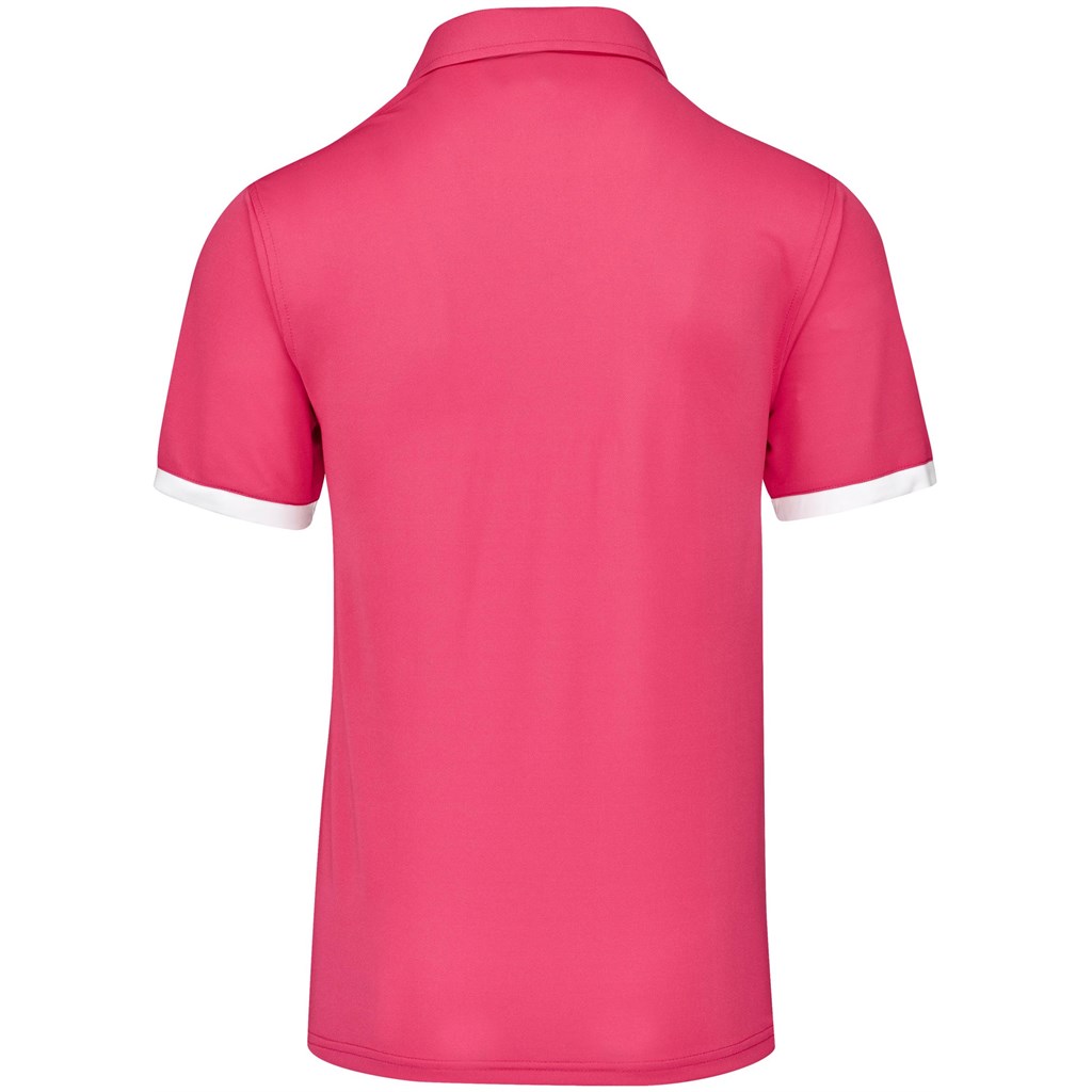 Mens Contest Golf Shirt - Pink - Image 2