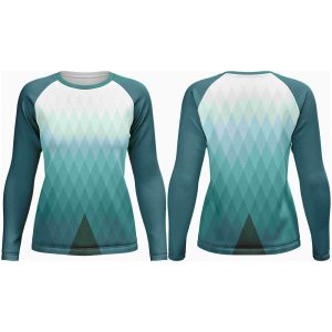 Ladies Athletic Crew Neck Long Sleeve T-Shirt | Raglan Sleeve