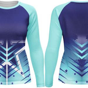 Ladies Netball/Hockey Crew Neck Long Sleeve T-Shirts | Raglan Sleeve