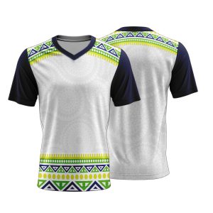 Unisex Short Sleeve V-Neck T-Shirt | Dry Tec | Africa Design