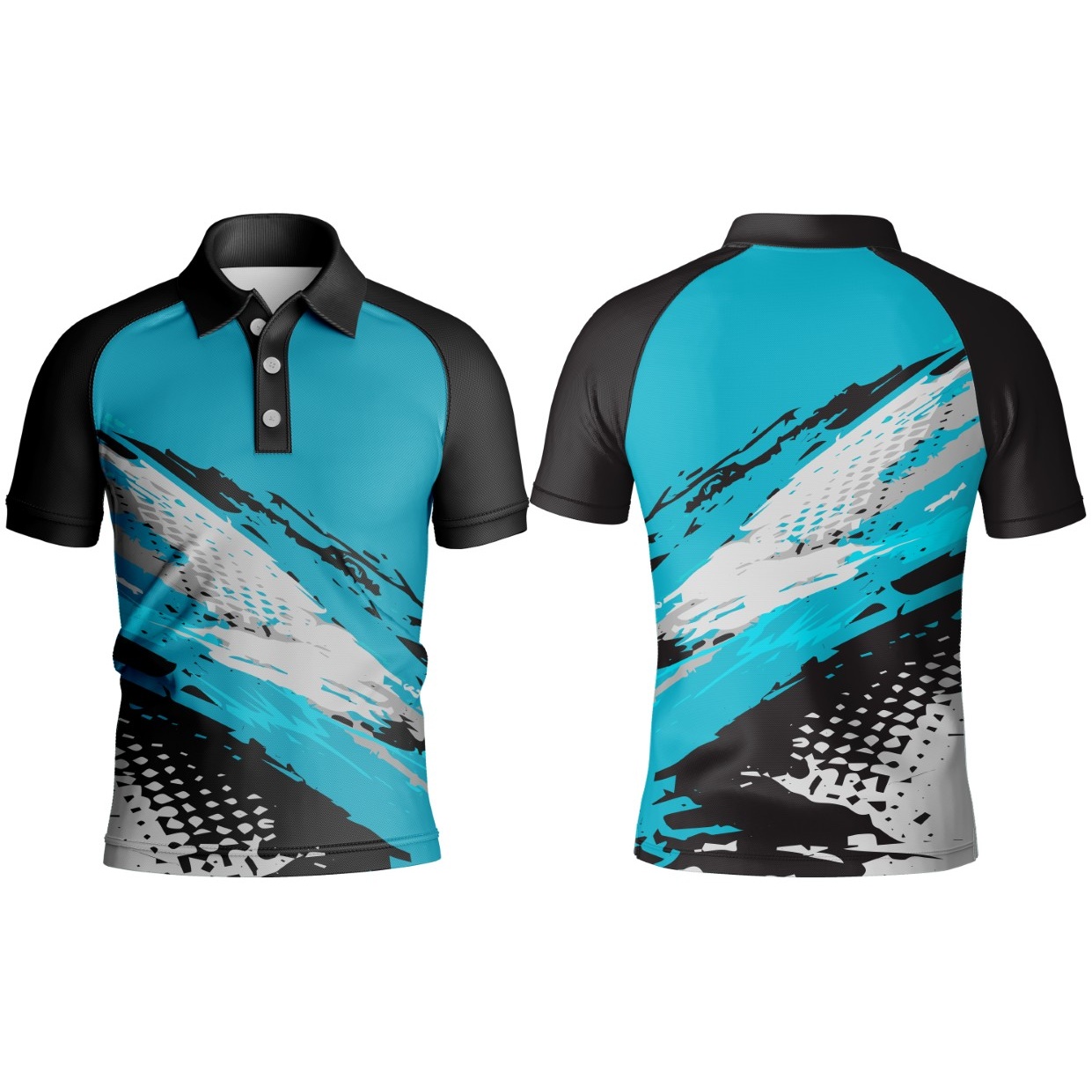 Kids Fishing Golfer Short Sleeve | Raglan Sleeve - Image 2