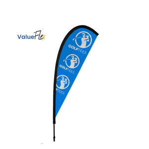 ValueFLEX Teardrop Banner 2m Single sided, Complete, Available in sets of 2