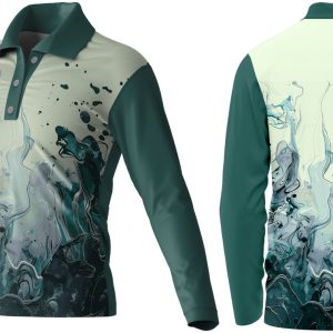 Kids Fishing Golfer Long Sleeve | Fitted Sleeve