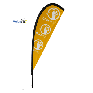 ValueFLEX Teardrop Banner 3m Single sided, Complete, Available in sets of 2