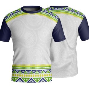 Unisex Short Sleeve Crew Neck T-Shirt | Birdseye | Africa Design