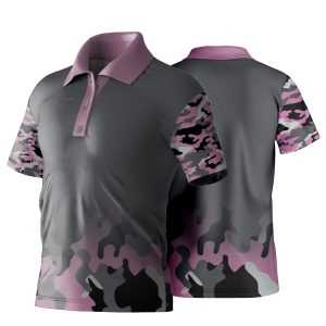 Unisex Golf Shirt | Drop Needle Square | Camo Design