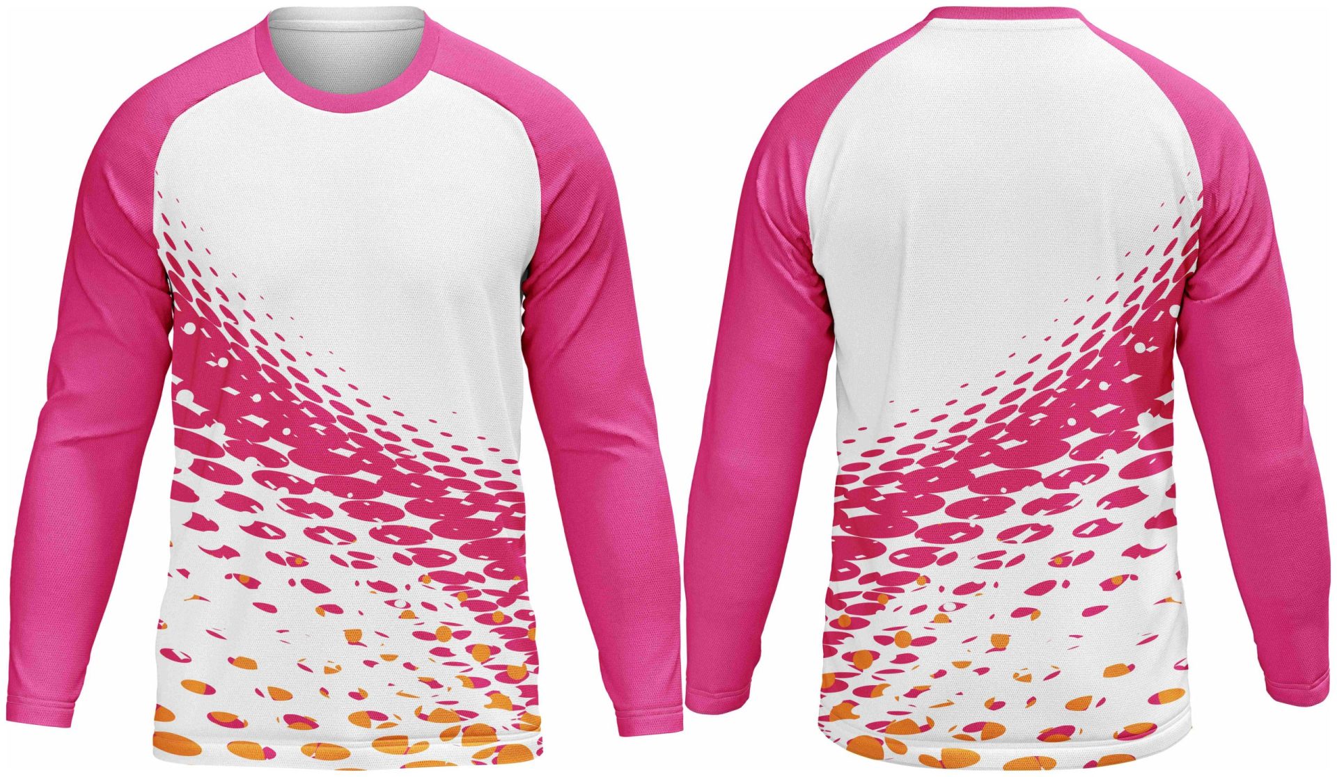 Mens Athletic Crew Neck Long Sleeve T-Shirt | Raglan Sleeve