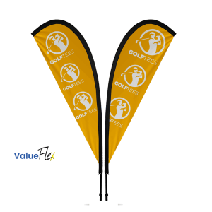 ValueFLEX Teardrop Banner 3m Double sided, Complete