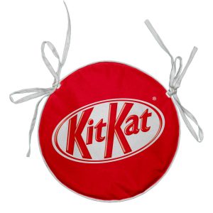 Sunflower Padded Round Chair Cushion S/S Print With Ties