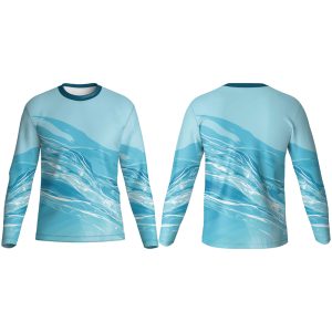 Crew Neck Long Sleeve Fishing T-Shirt | Fitted Sleeve