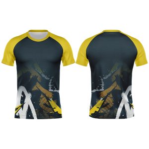 Mens Athletic Crew Neck Short Sleeve T-Shirt | Raglan Sleeve