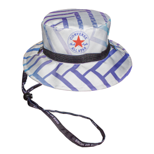 Pitch Perfect Sun Hat With Personalised Branded Petersham Ties And Toggle